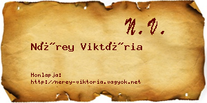 Nérey Viktória névjegykártya